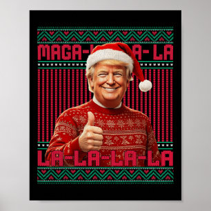 Poster Mega La Donald Trump Potus 47 Natal Feio