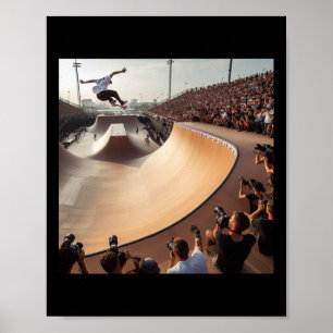 Poster Mega Rampa Brasil. Concurso de Skate