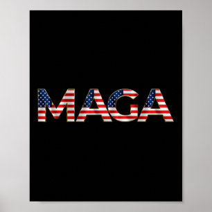 Poster Mega Usa Flag Letters 4 De Julho De 2024 President