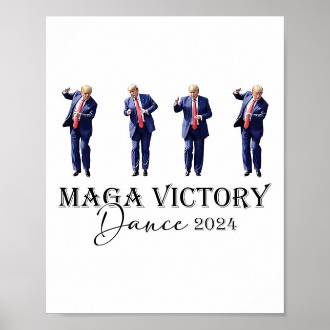 Poster Mega Victory Dance Trump 2024 47th Presidente (Frente)