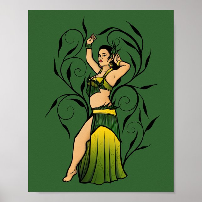 Poster Megan Green Belly Dancer (Frente)