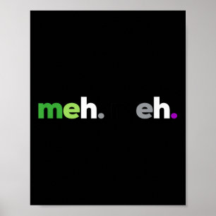 Poster Meh Meh Aroace Orgulho Lgbtq, Lgbt Aro Ace, Aromân