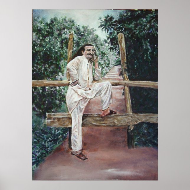 Poster Meher Baba na Natureza (Frente)