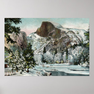 Pôster Meia abóbada, Yosemite no inverno