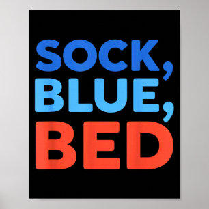 Poster Meia Cama Azul Meme Engraçado