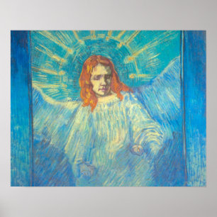 Poster Meia Figura de um Anjo por Vincent van Gogh