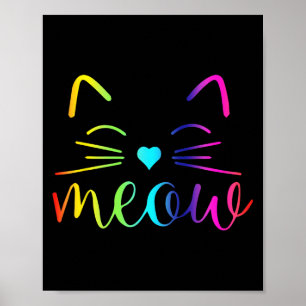 Poster Meia Gato Bonito Engraçado Citação Para Gente De G