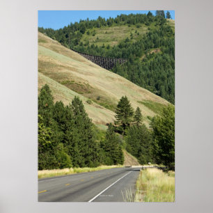 Poster Meia-Lua Trestle e Highway 95 (poster de 28"x20")