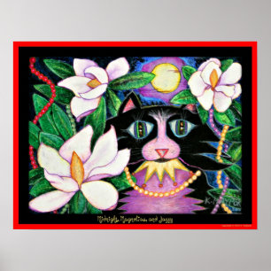 Pôster Meia-noite, magnólias, e jazzístico