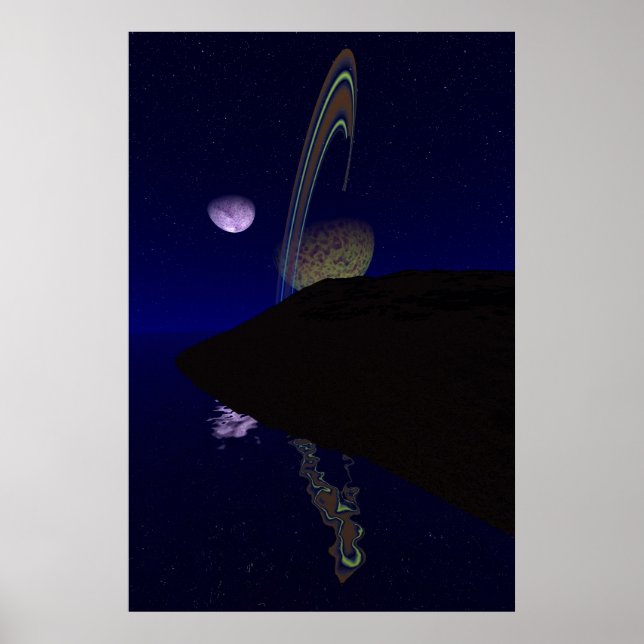 Poster Meia-noite na Lua da Tibia 3 (Frente)