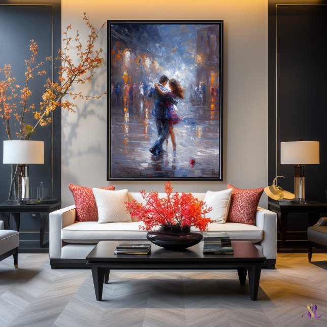 Poster Meia-noite Waltz - Rainy Romance em Contemporâneo (Criador carregado)