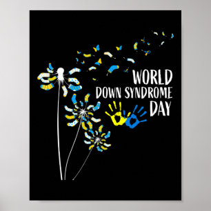 Poster Meias de Dente-de-Leão Dia Mundial da Síndrome de