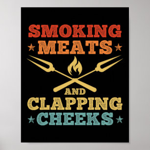 Poster Meias Fumantes E Pedras Para Espalhar Churrascos D