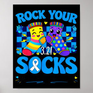 Poster Meias Rock Dia Mundial da Síndrome de Down 321 Hom