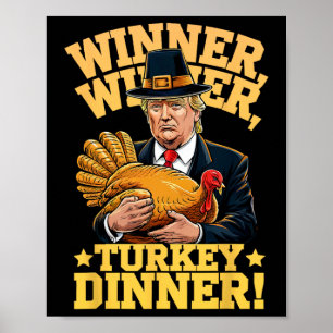 Poster Meilan Uni-adultos Humor Engraçado Trump Vencedor 