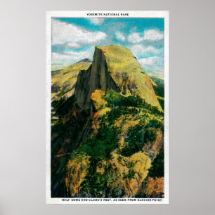 Poster Meio resto da abóbada e da nuvem do ponto da