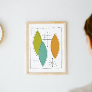 Poster Meio século de Arte Moderna de Ornamentos Atômic