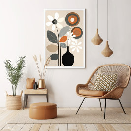 Poster Meio século Modern Floral