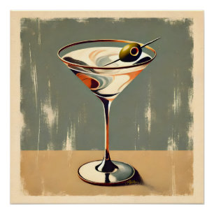 Pôster Meio século Moderno 1 Pintura de Martini Olive