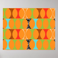 Meio século Padrão Laranja Moderno