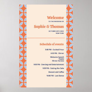 Poster Meio século Retro Wedding