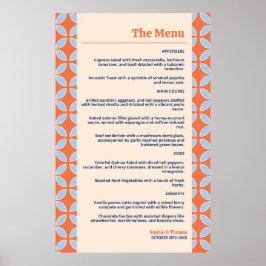 Poster Meio século Retro Wedding