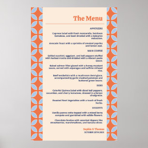 Poster Meio século Retro Wedding