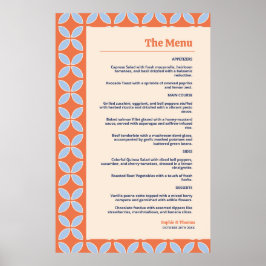 Poster Meio século Retro Wedding