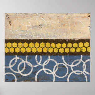 Pôster Mel Comb Abstrato I