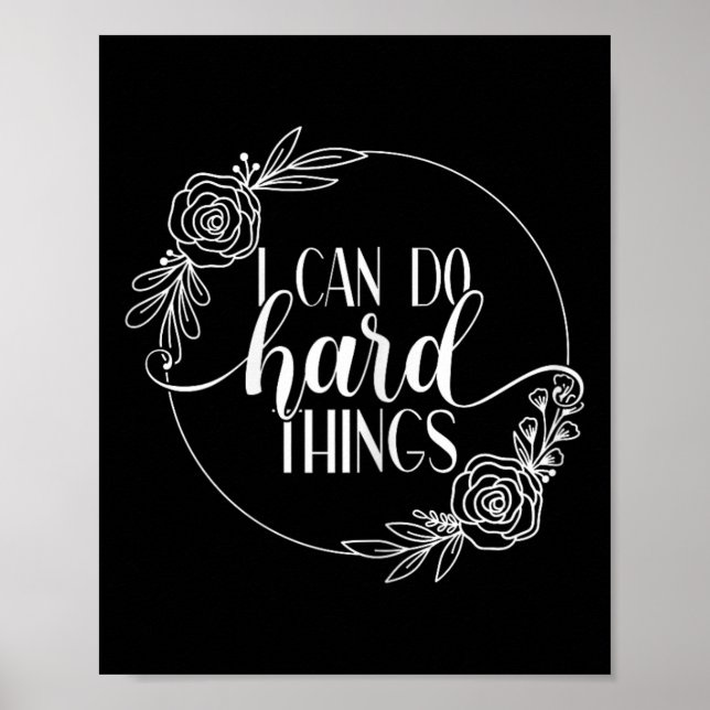 Poster Mela Designs De Workout Motivacional Que Posso Faz (Frente)