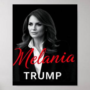 Poster Melania Trump 2025 Foto de Inauguração de Primeira