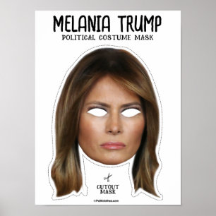 Poster Melania Trump Costume Mask