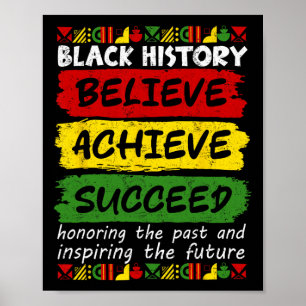 Poster Melanin African Black History Month Acredita em Ac