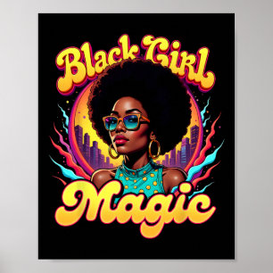 Poster Melanin Black History Mês Mulher Negra Magia