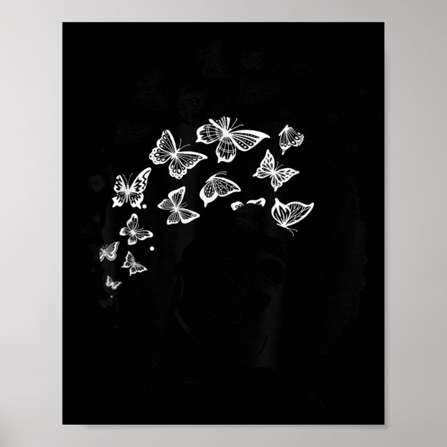 Poster Melanin Queen African American Strong Black Natura (Frente)