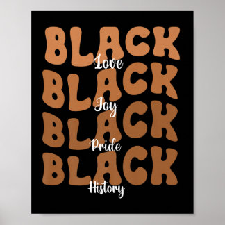 Poster Melanina Negra História Negra Mês