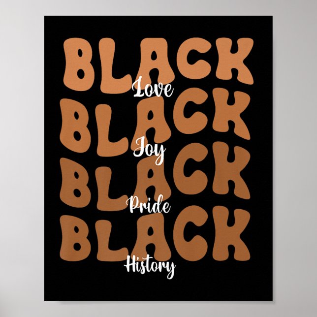 Poster Melanina Negra História Negra Mês (Frente)