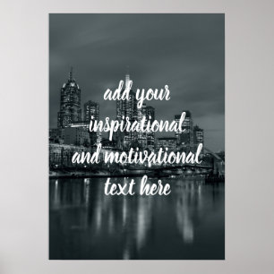 Poster Melbourne à noite