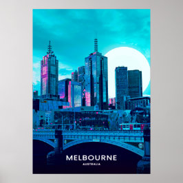 Poster Melbourne City in USA