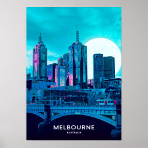 Poster Melbourne City in USA