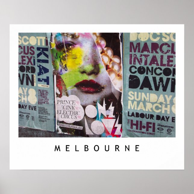 Poster Melbourne Lanes No.1 (Frente)