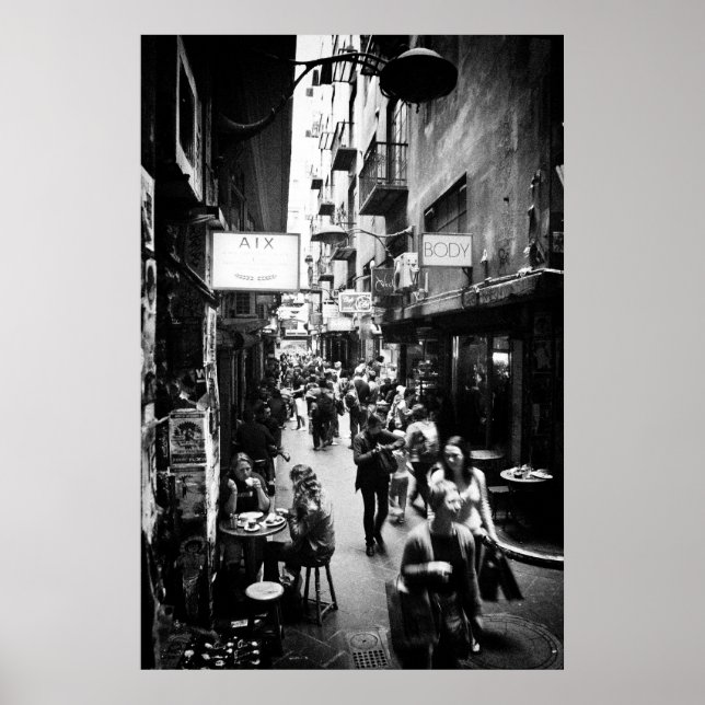 Poster Melbourne Laneway (Frente)