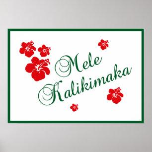 Poster Mele Kalikimaka