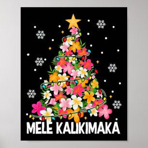 Poster Mele Kalikimaka Havaí Natal Gir