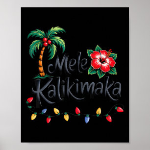 Poster Mele Kalikimaka Trocal Natal Havaiano Xmas Família