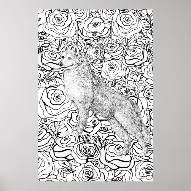Poster Melhor Amigo Husky (Frente)