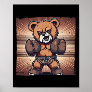 Poster Melhor Arte de Boxe Para Crianças Homens Mulheres