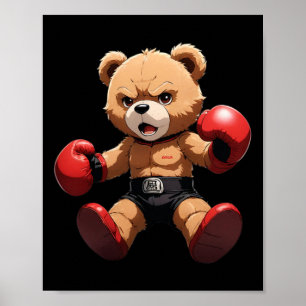 Poster Melhor Arte Para Crianças Mulheres Luvas Boxando S