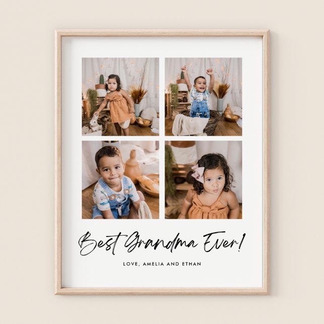 Poster Melhor Avó Em Quatro Fotos (Criador carregado)
