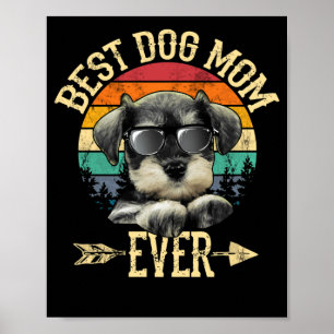 Poster Melhor Cachorro Mãe Alguma Vez Miniatura Schnauzer